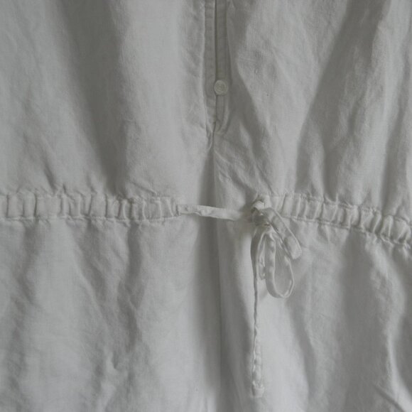 Cloth & Stone ANTHROPOLOGIE Linen Jumpsuit WHITE Sleeveless Wide Leg  Size M - Picture 2 of 5